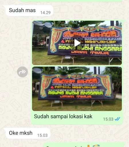 Pengiriman Papan Bunga Sumberejo Jaken